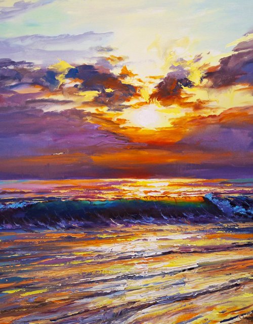 Morning Born from Waves by Andrej Ostapchuk