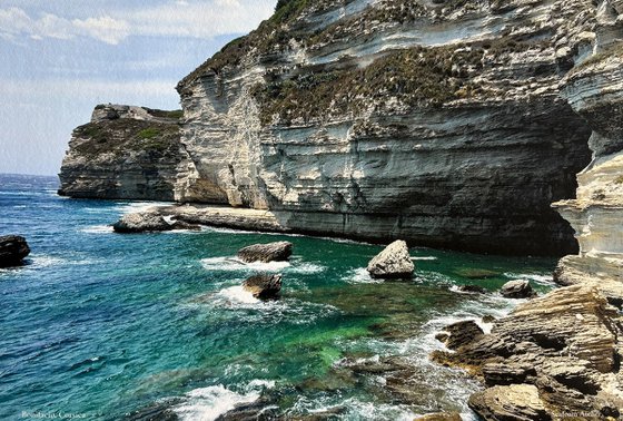 Bonifacio, Corsica Seascape Diptych