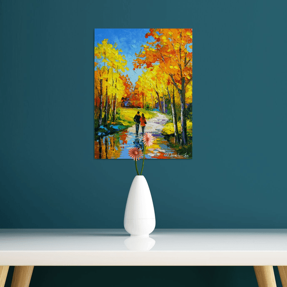 Autumn Stroll in a Vibrant Forest