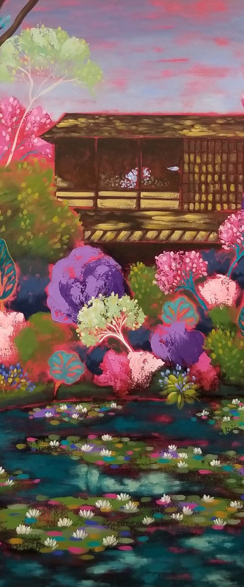 Evening Waterlilies by Karen Rieger