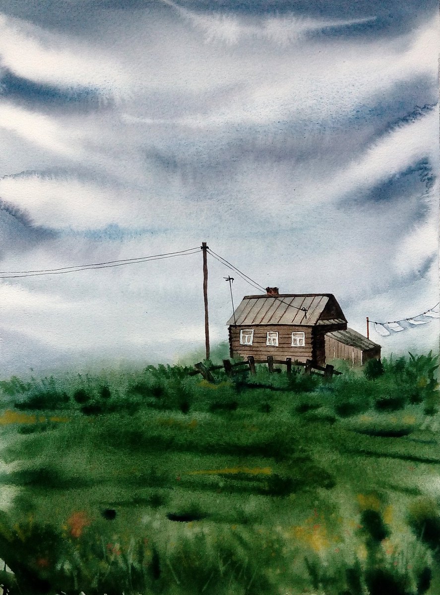 Farm landscape by Marina Zhukova