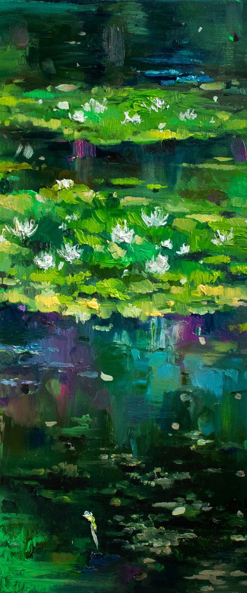 Lily pond. Summer by Zhanna Kondratenko