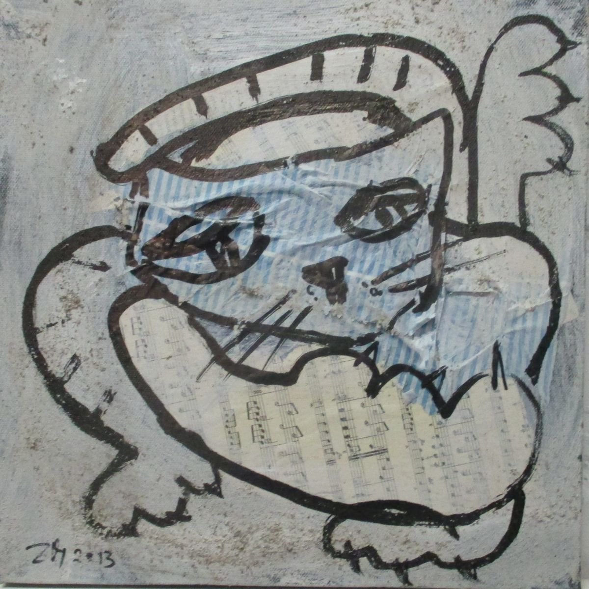 little cats collage by Sonja Zeltner-Muller