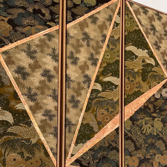 Pine forest Longivety (Kimono Upcycled)