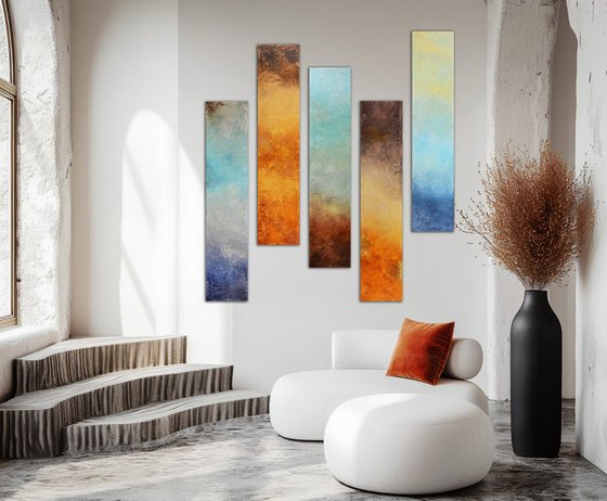 Pillars of colors - Landscapes