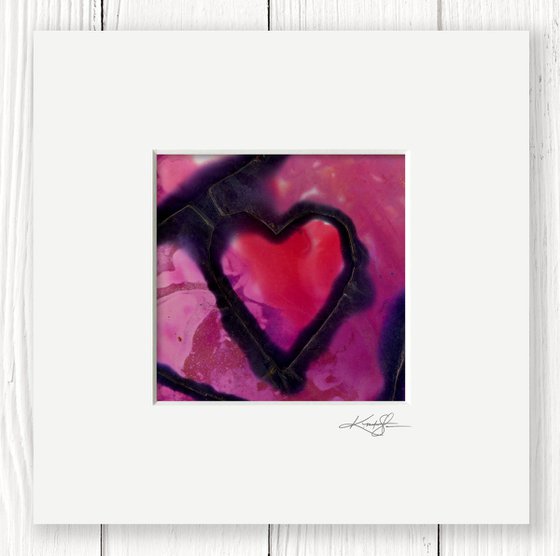 Heart Song 103 - Heart Painting by Kathy Morton Stanion