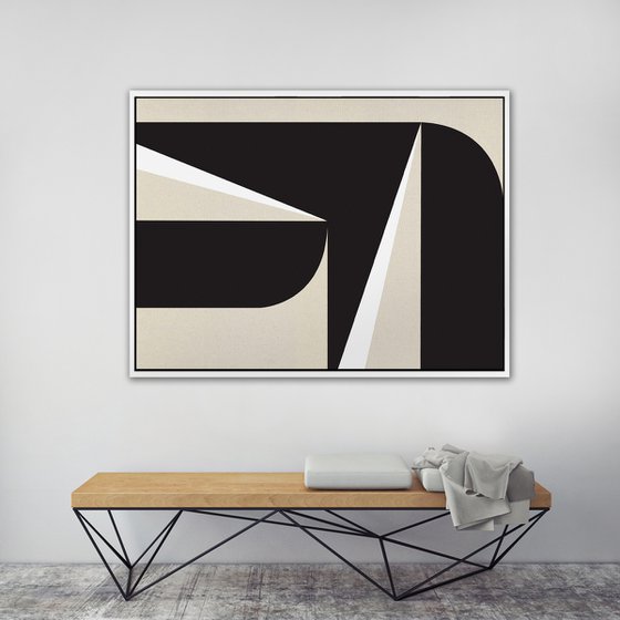 Abstract Black & White Graphic No. 3 - 30x40