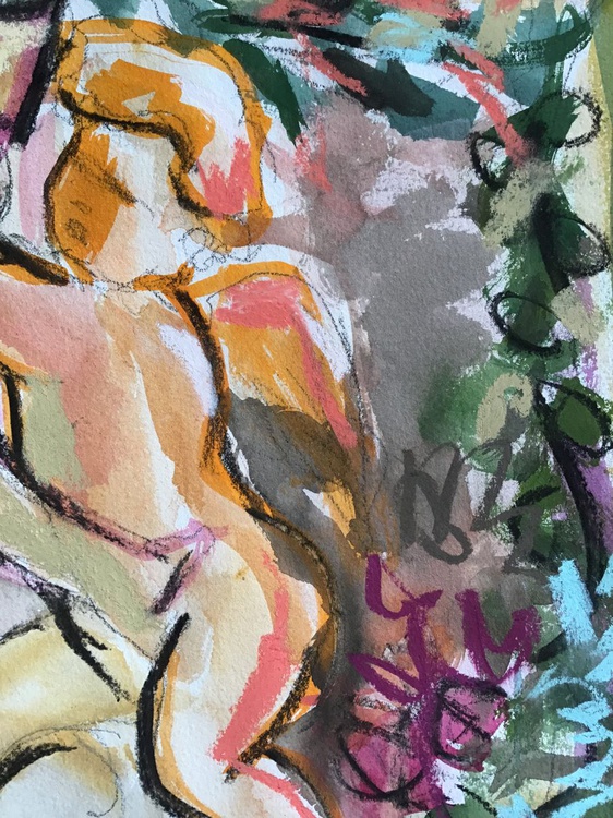Cherubs On Scrap By Heather Hubbard Artfinder
