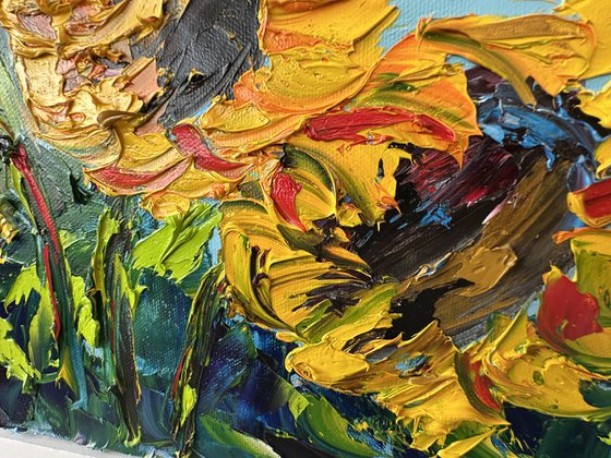 Sunflowers landscape