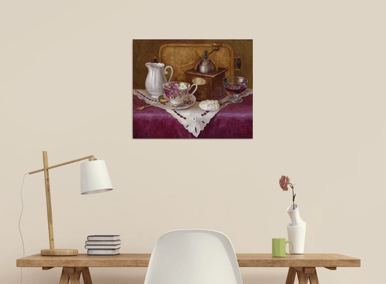 Still Life with Coffee Grinder