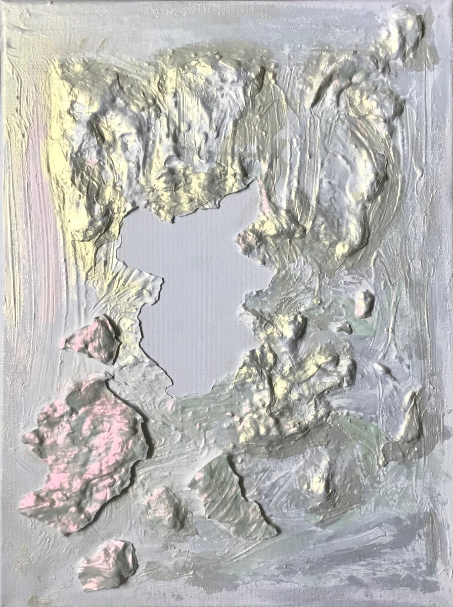 Abstract Acrylic Painting By Vera Klimova, 12 X 16", Leap From The Void, Original Artwork