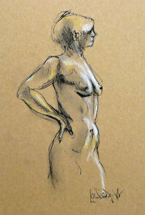 Hazel - standing study by Louise Diggle