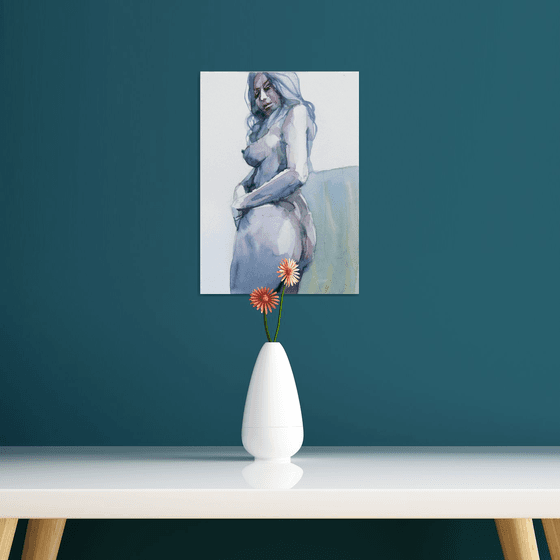 nude standing pose