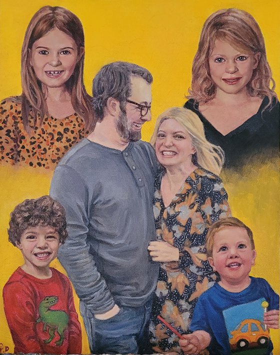 Commission Portrait of Mr. Blake's Family.