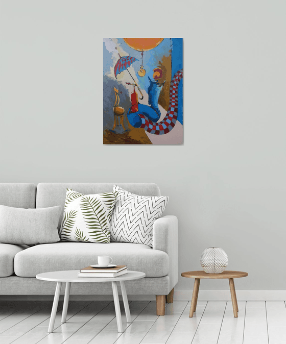 Abstract - Rest (60x80cm, oil painting, ready to hang)