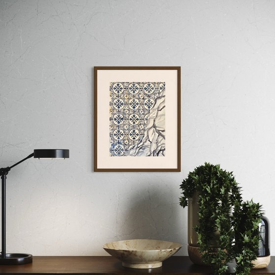 Floral Blue Azulejo Tiles Revealed