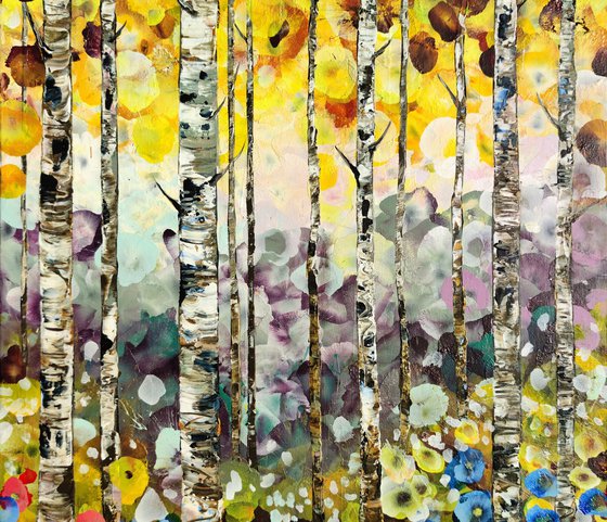 Golden Birch Garden