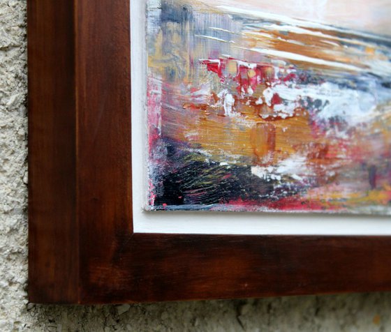 Embezzled Memories - framed abstract landscape