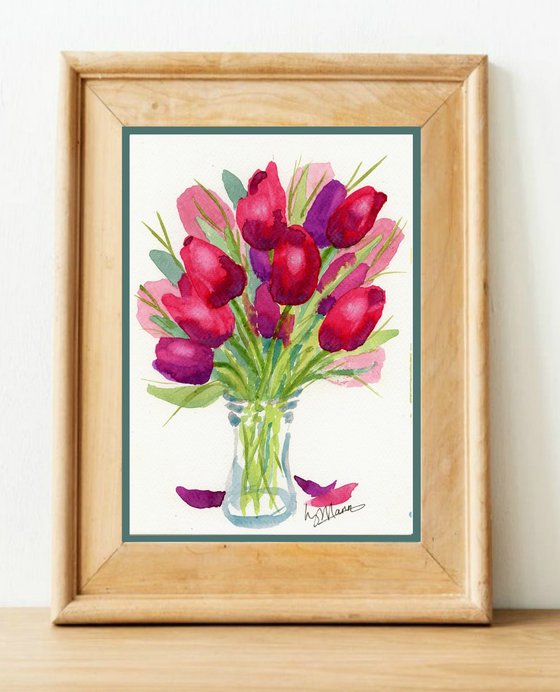 Tulips in a Vase