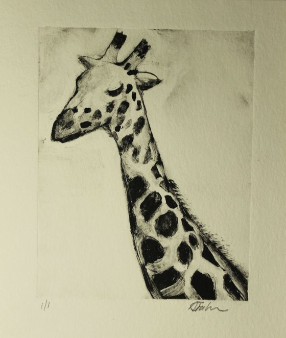 Study of a Giraffe 2 Monotype