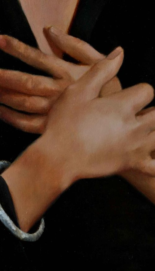 Hommage à Bouguereau – Hands study by Daniela Roughsedge