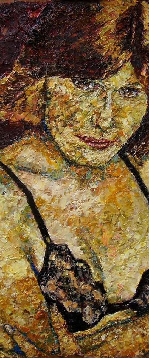 The girl with sunburnt arms by Richard Meyer