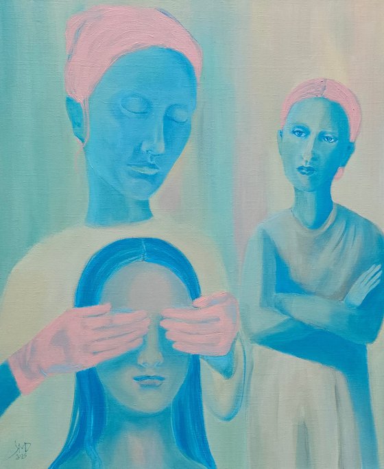 My hopes and my illusions, woman portrait
