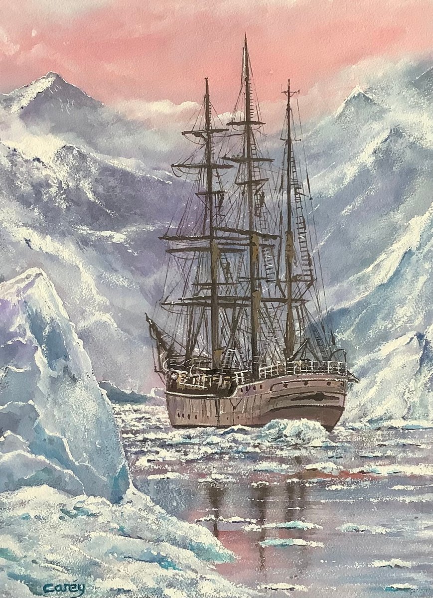 Through the ice by Darren Carey