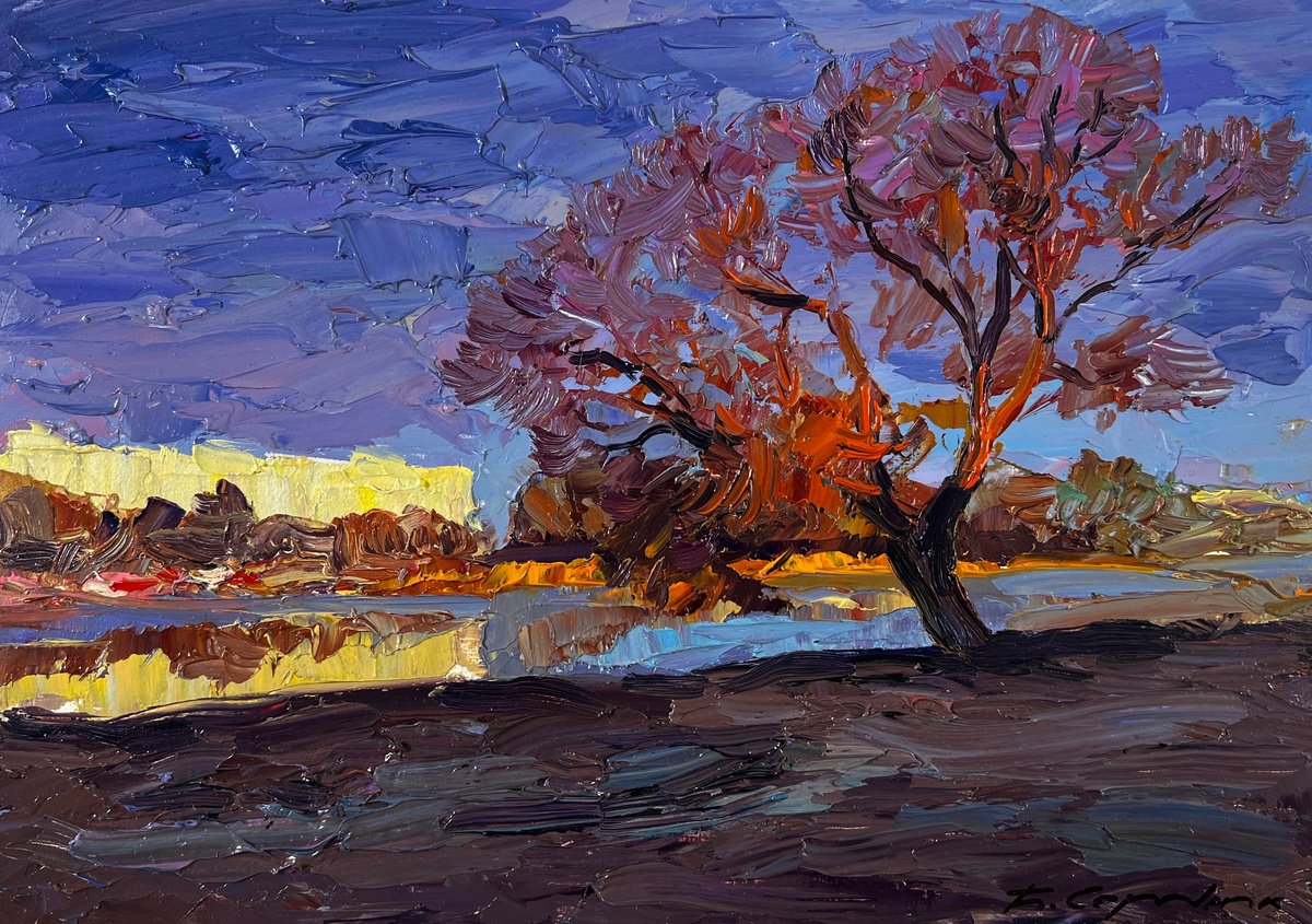 Autumn September Days By Boris Serdyuk, 11 X 8, Artwork For Sale On Artfinder