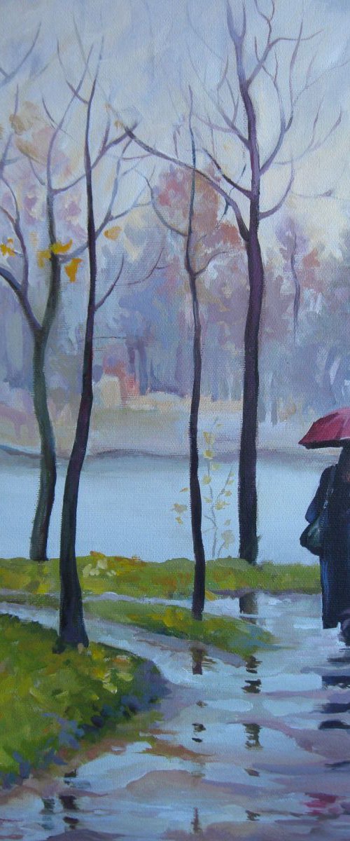 Walking in the rain by Elena Oleniuc