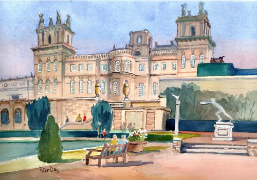 Blenheim Palace from Water Garden. Oxfordshire by Peter Day