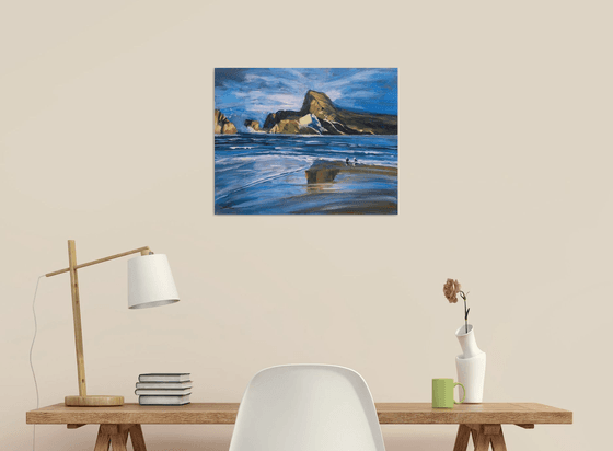 Seascape with rocks