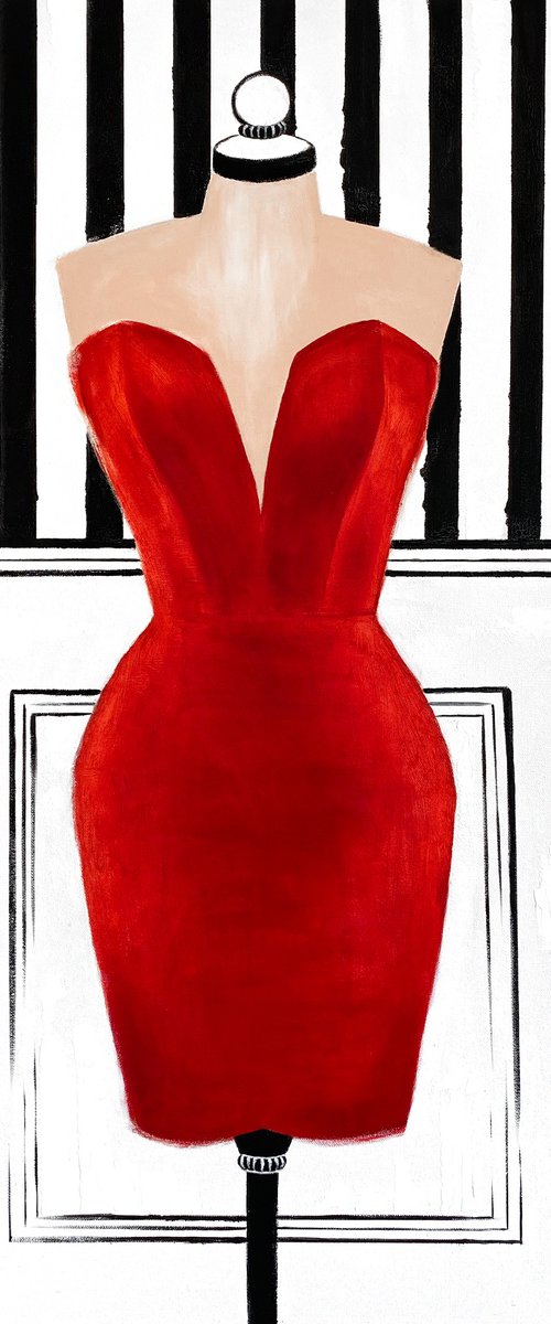 The Scarlet Velvet Dress by Kristina Mallen