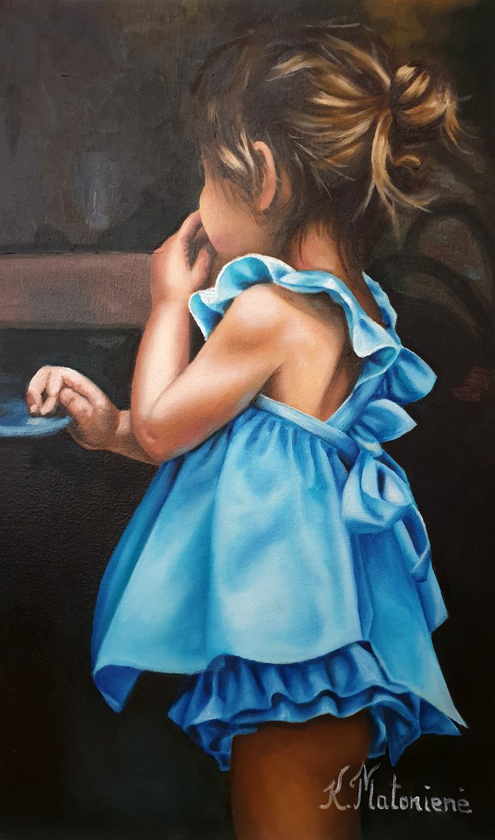 Blue dress by Karolina Matoniene