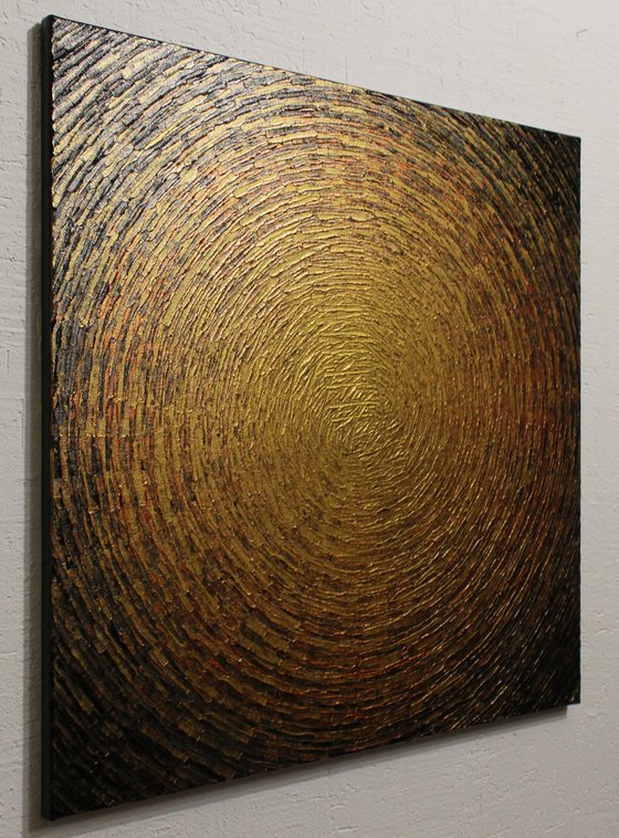 Iridescent gray bronze gold shine