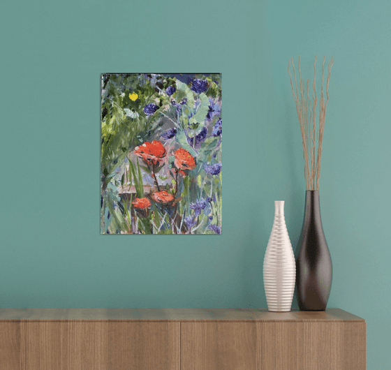 Roses, Cornflowers, Poppies