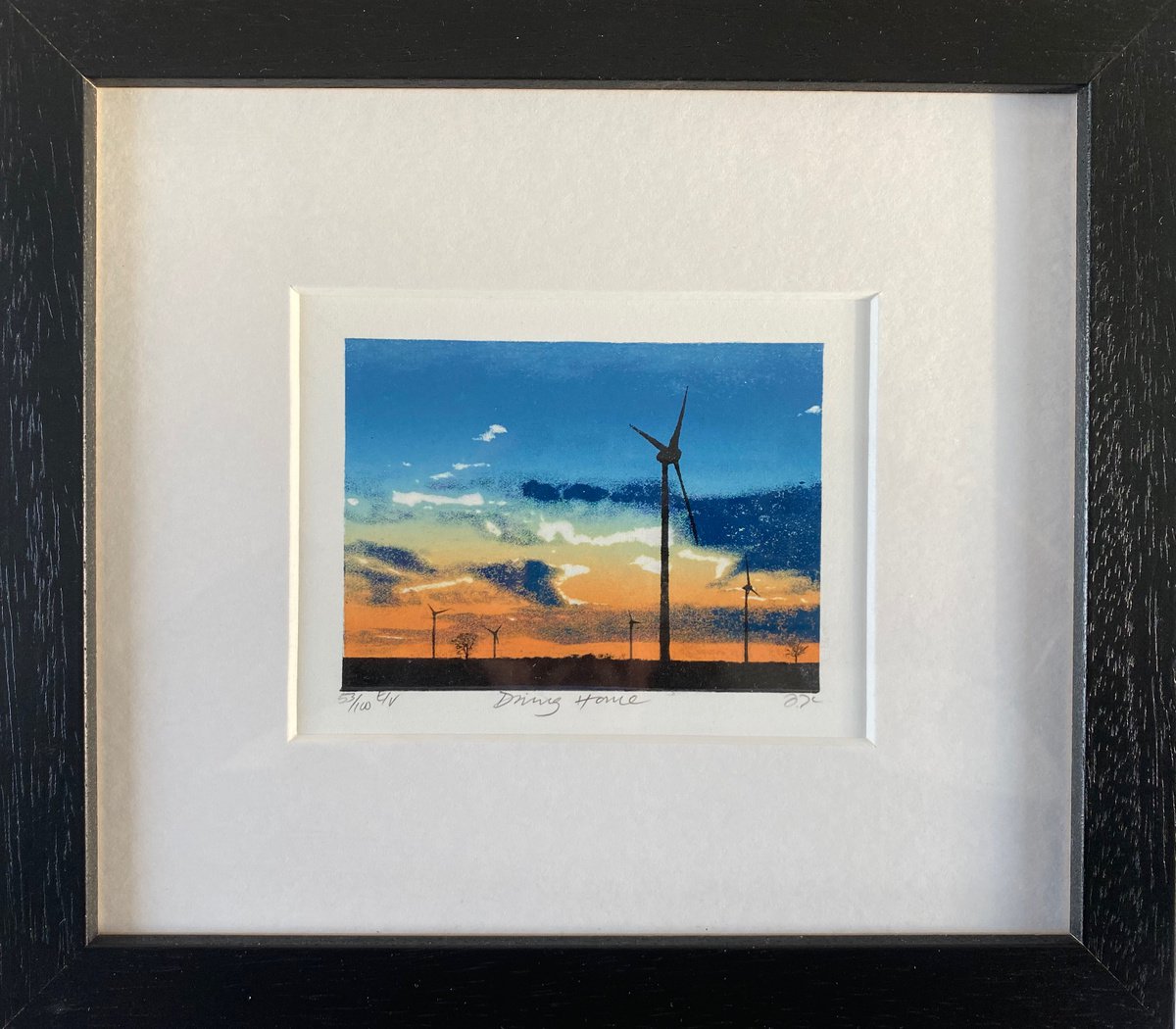 Landscape Limited Edition Print By Diane Mclellan, 10 X 9, Driving Home - Royal Academy Summer Exhibition 2020 (Framed), Artfinder