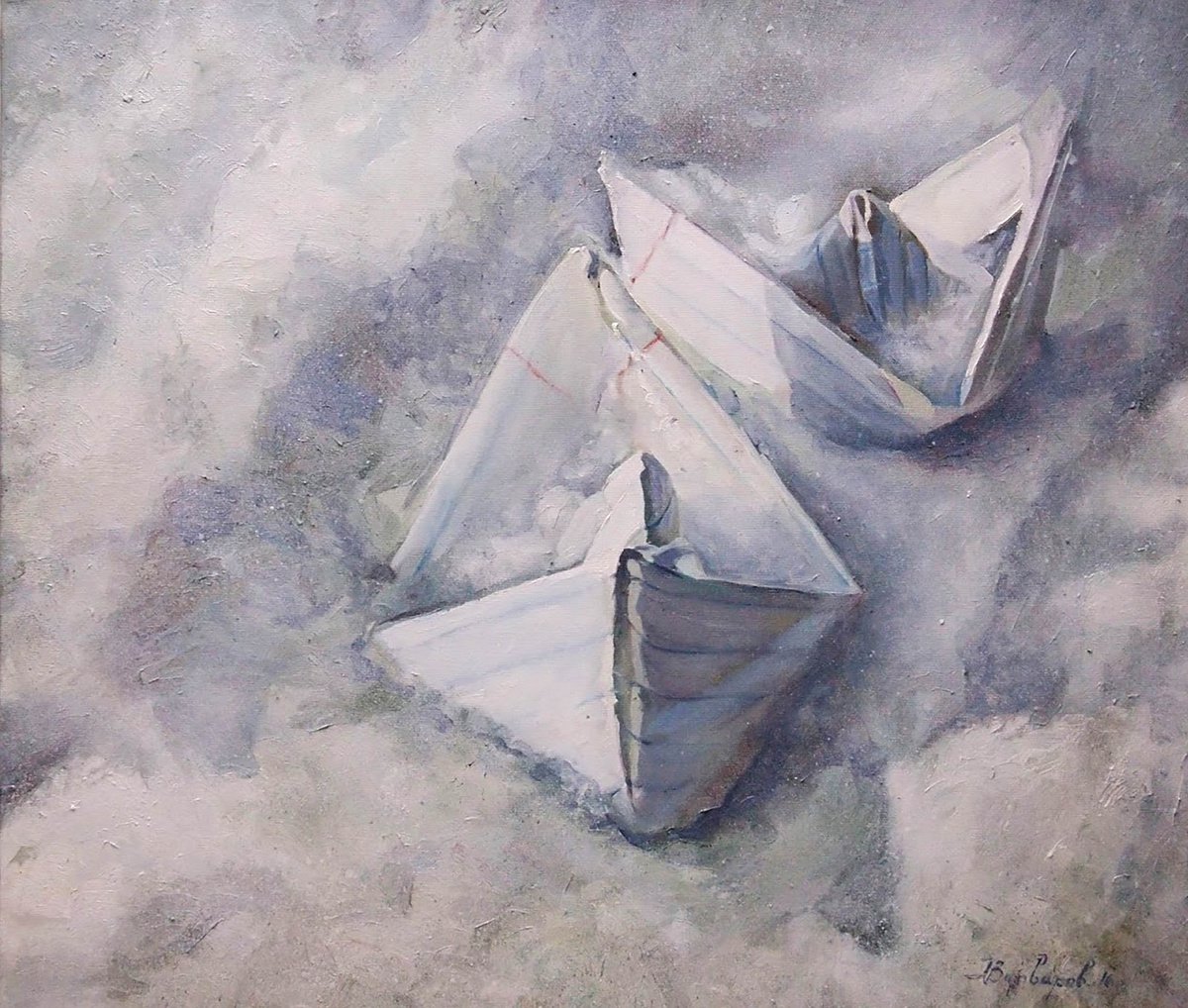 Impressionistic Landscape Oil Painting By Anatolii Varvarov, 31 X 28, Spring Is Ahead, Original Artwork