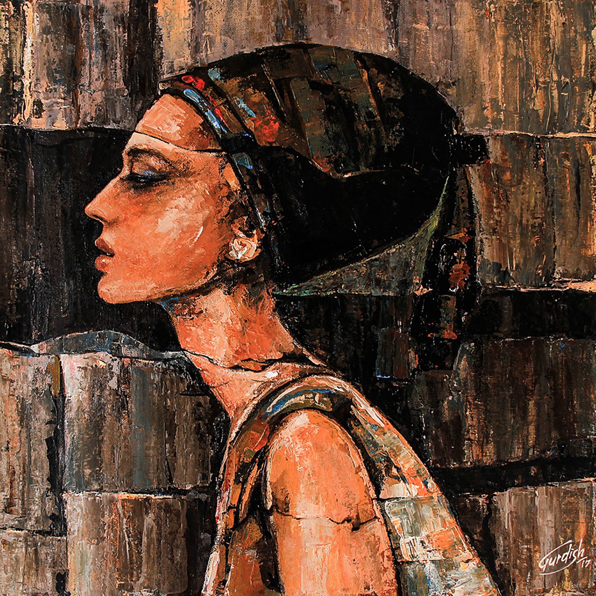 Beauty of Audrey by ARTIST GURDISH  PANNU
