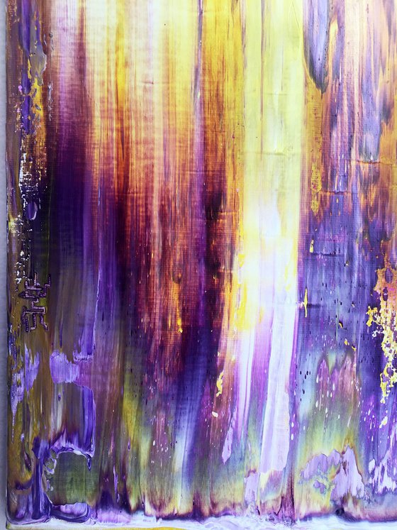 "Transmutation" - FREE USA SHIPPING + Save As A Series - Original PMS Abstract Triptych Oil Paintings On Canvas - 48" x 20"