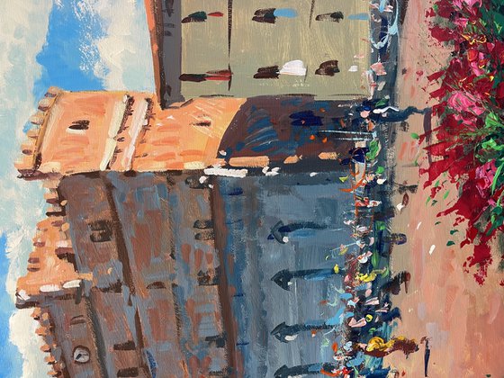 Siena Piazza del Campo Oil Painting