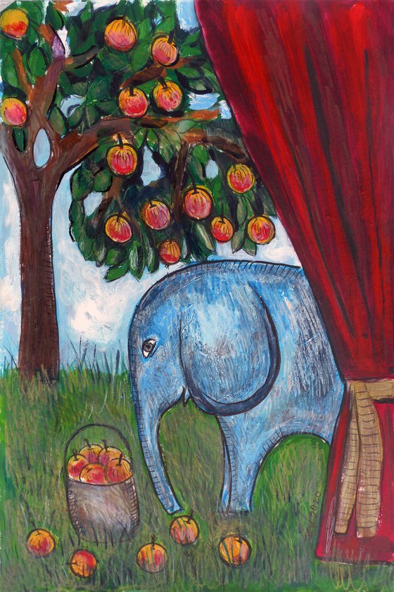 Elephant in the garden