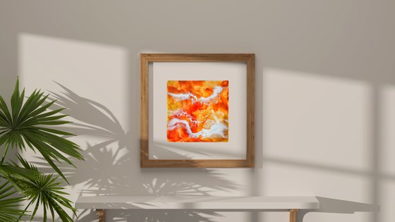 Orange sea - original seascape artwork
