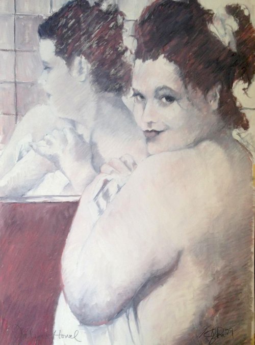 Julia with Towel by David Kofton