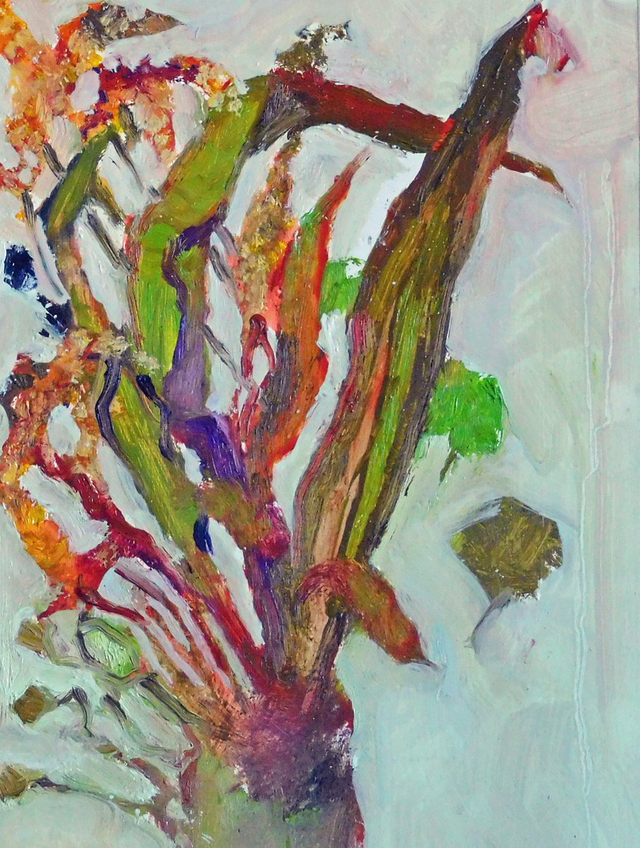 Dramatic Dried Flower Rendering No. 4 by Ann Cameron McDonald