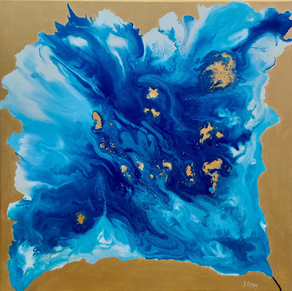 Floraison Celeste By Axelle Biltgen, 20 X 20, Artwork For Sale On Artfinder