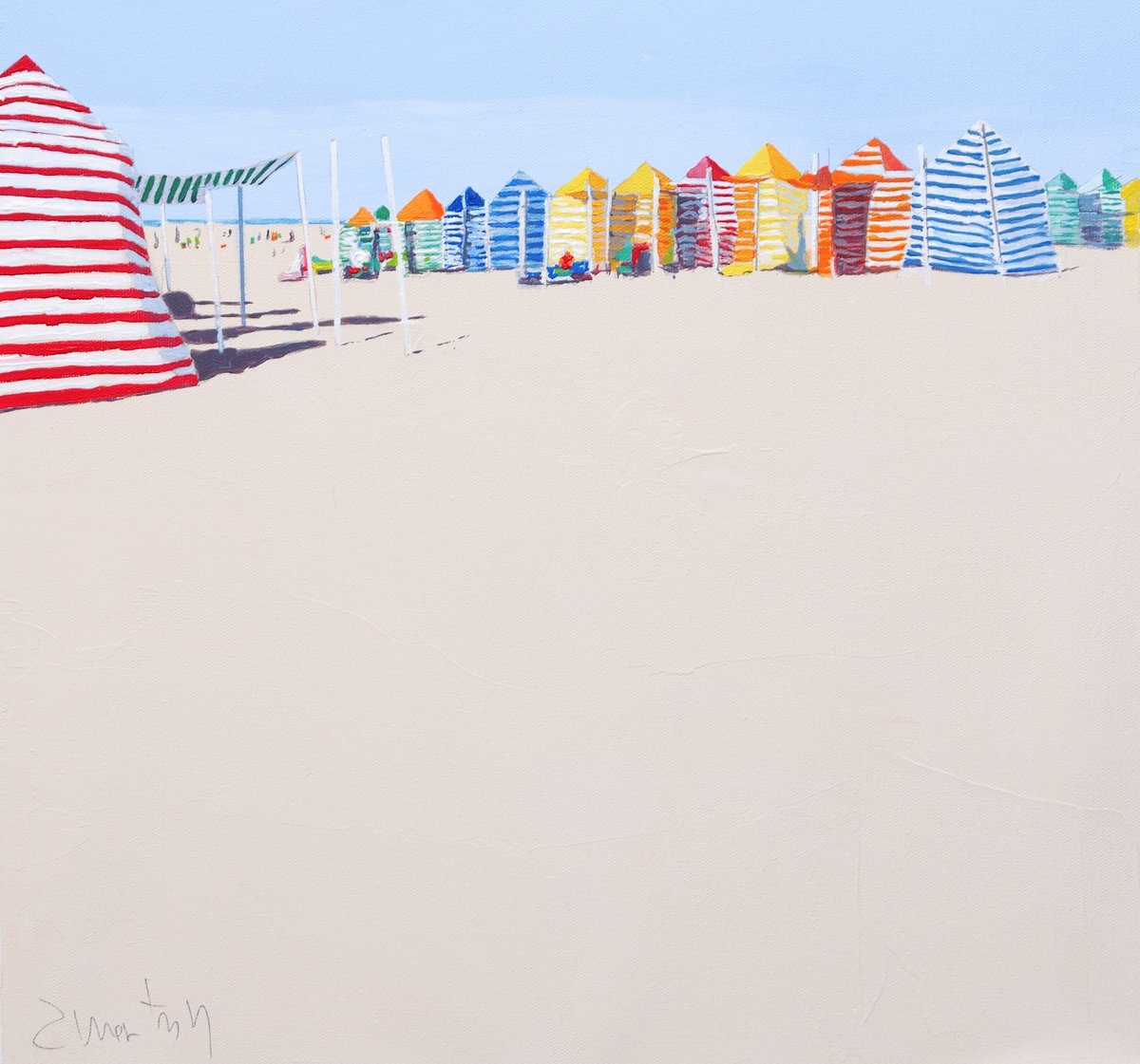 Beach tents by Carlos Marti?n