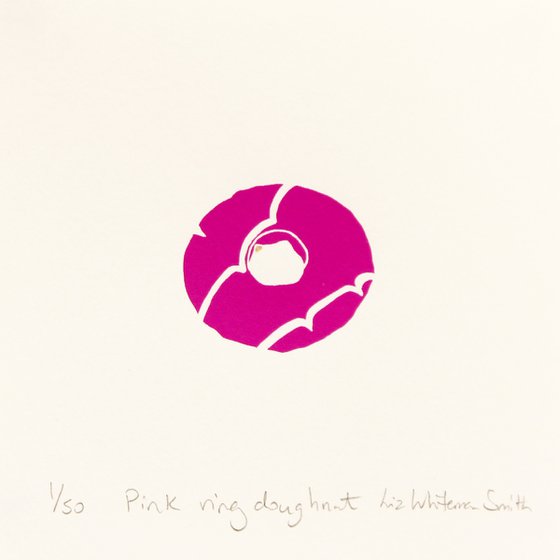 Pink doughnut ring