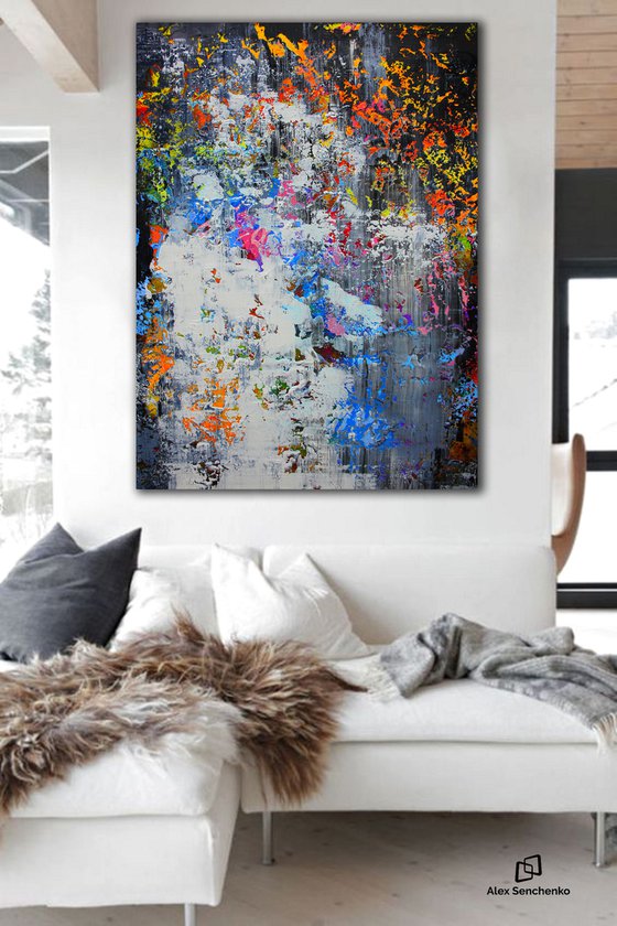 150x100cm. / extra large painting / Abstract 117