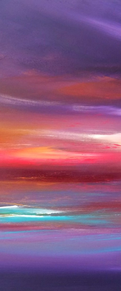 Chillout Purple Seascape by Mel Graham
